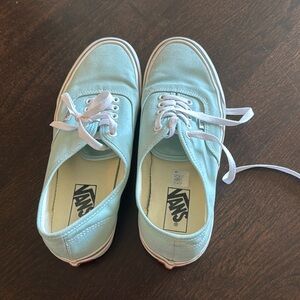 Vans Authentic Shoe women’s size 9.5 light blue - like new!